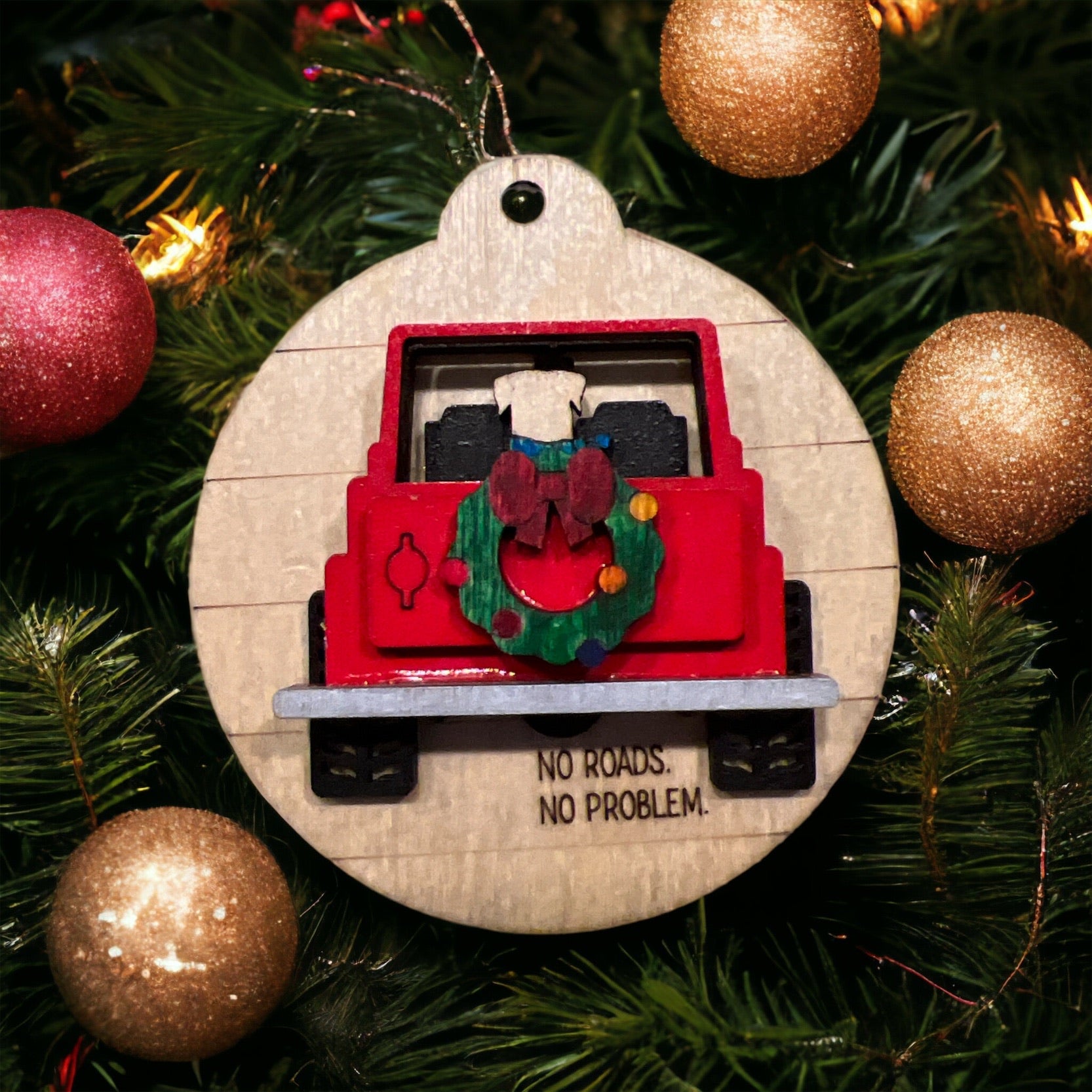 Jeep Christmas Tree Ornament