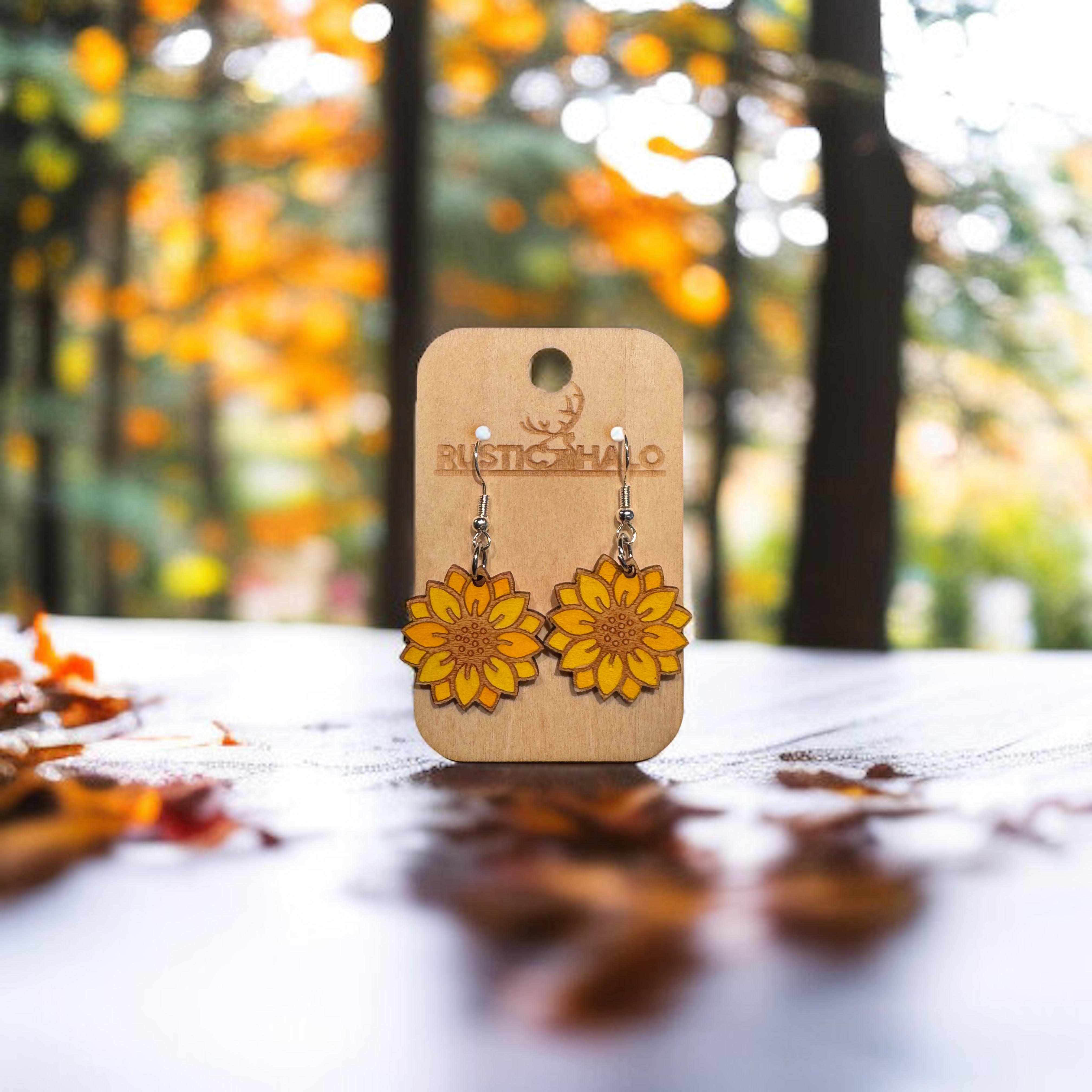 Sunflower Dangle Earrings