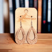 Swirl Drop Hoop - Rustic Halo