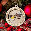 Chicken for Christmas Ornament