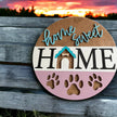 Home Sweet Home Welcome Sign - Rustic Halo