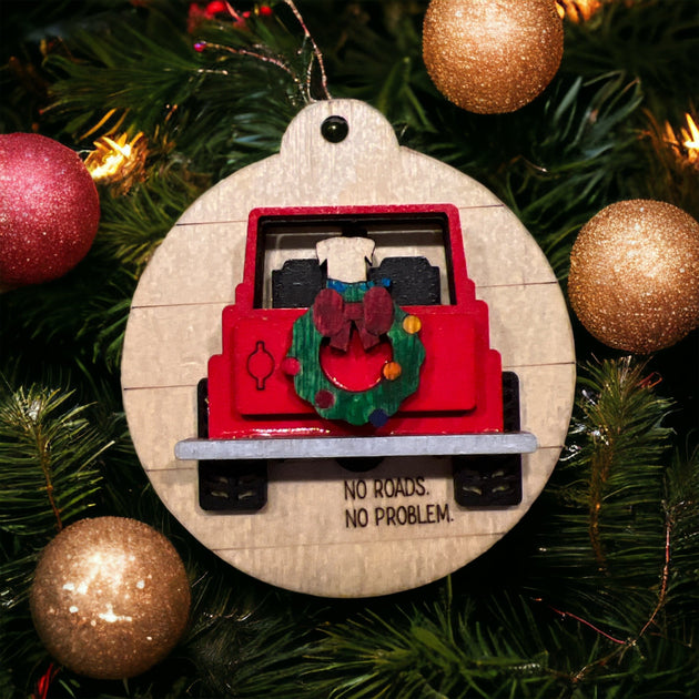 Jeep Christmas Tree Ornament