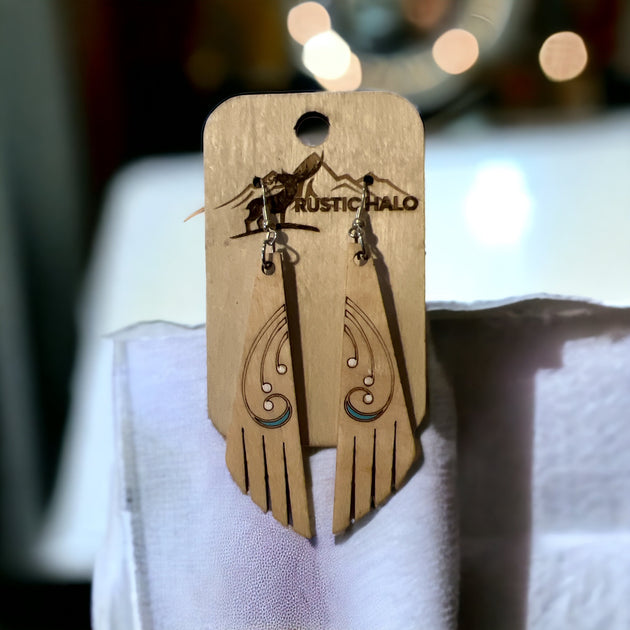 Wing Scroll Earrings