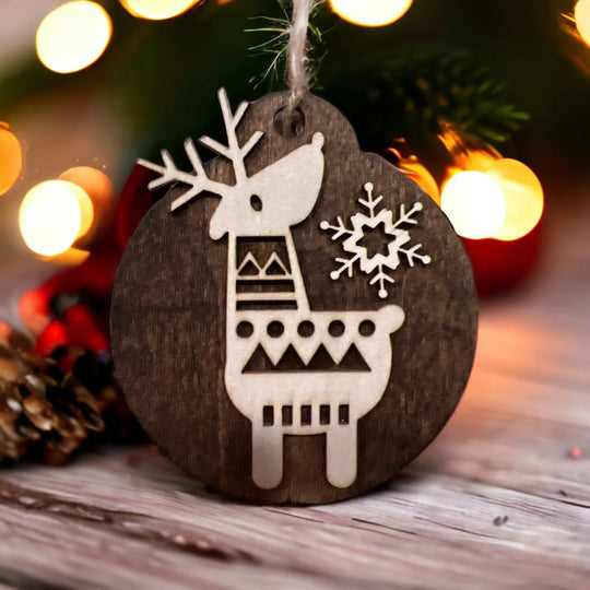 Cute Reindeer Christmas Ornament