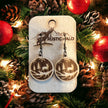Deer winter Scene Earrings