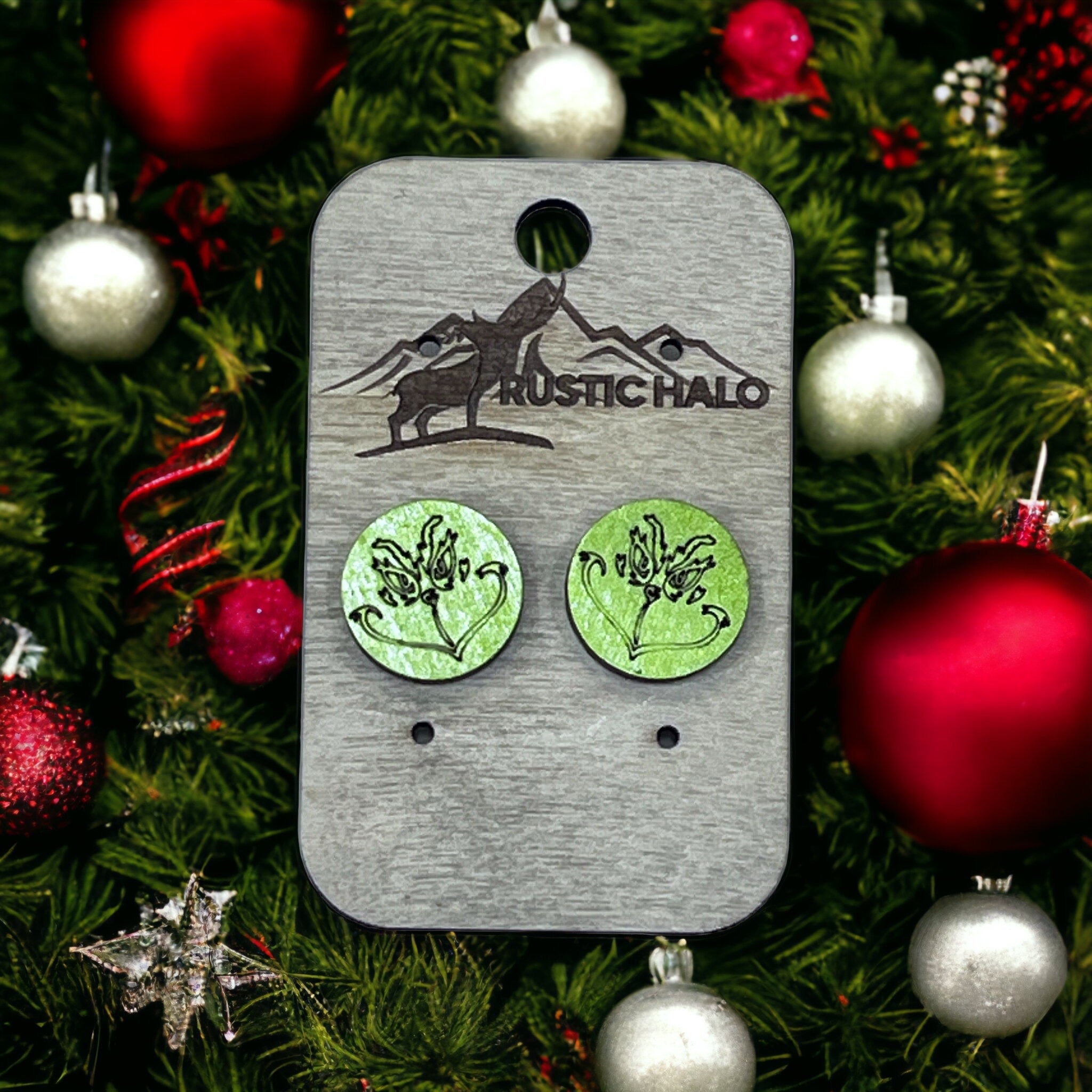 Grinch Stud Earrings