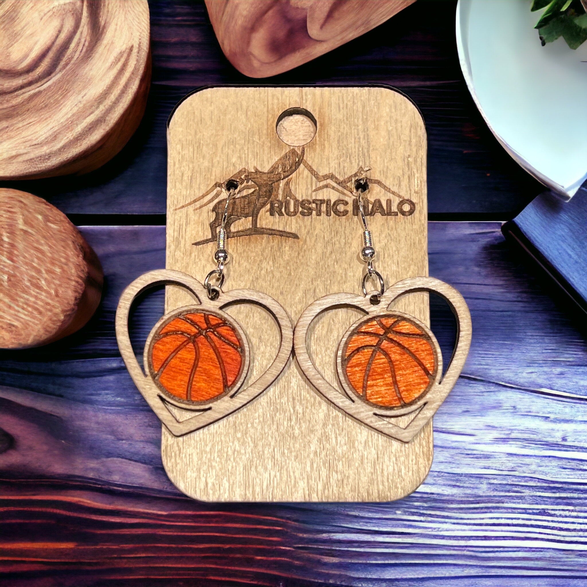 Basketball Dangle Earrings