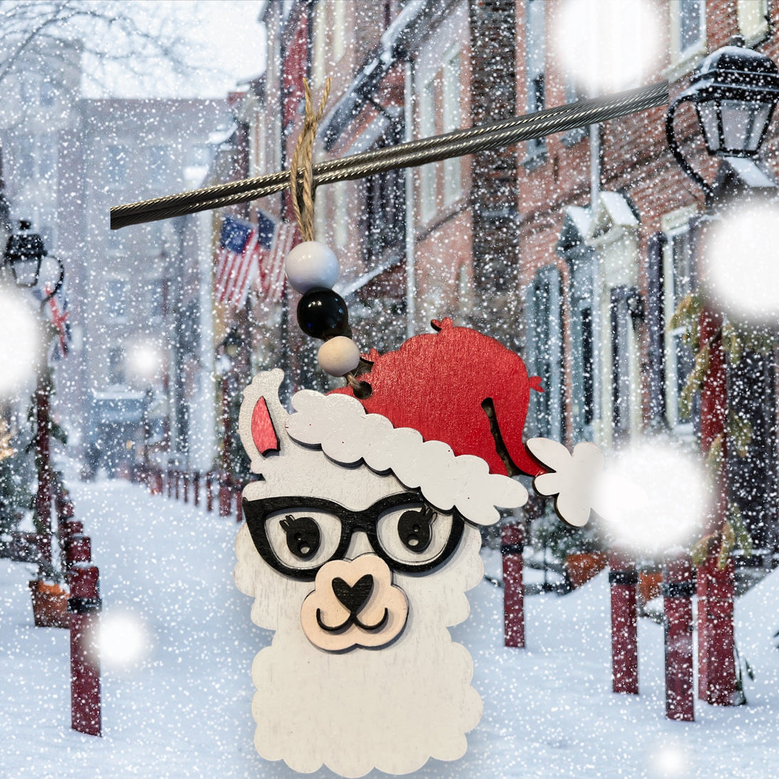 Llama Christmas Tree Ornament