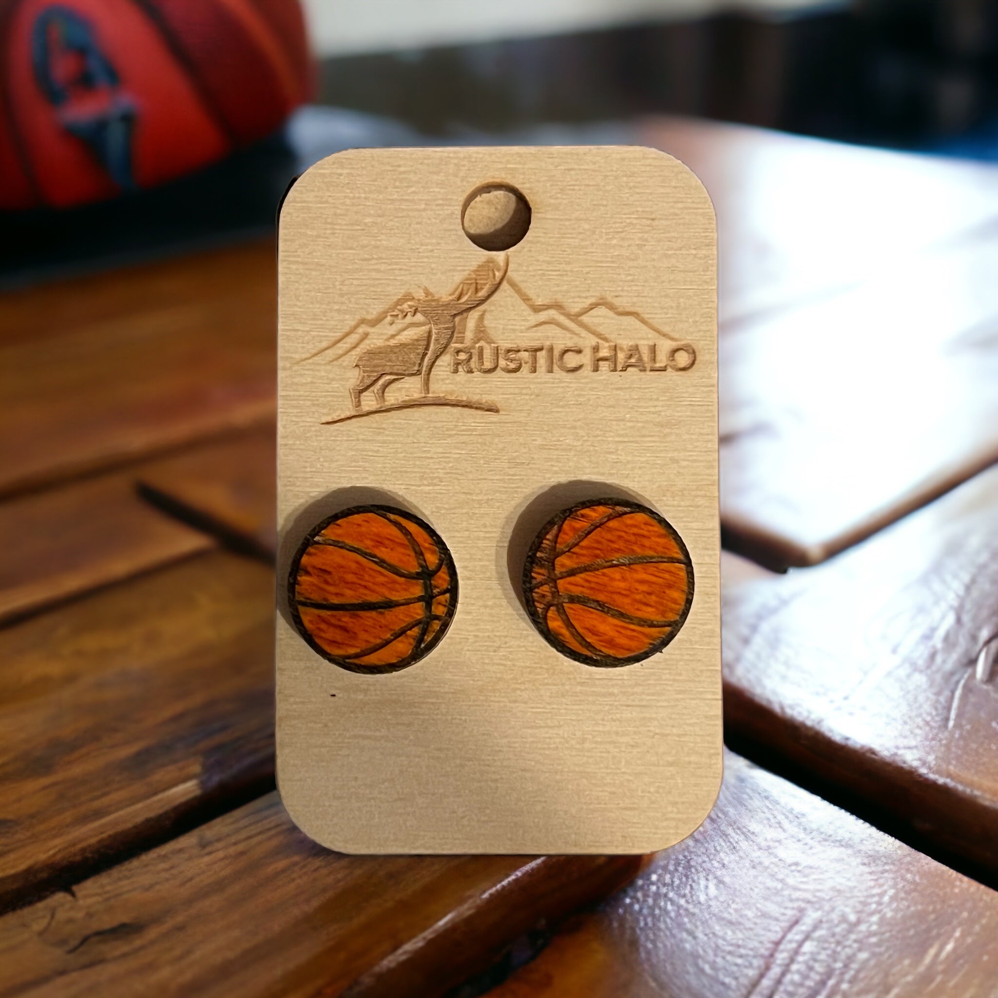 Basketball Stud Earrings