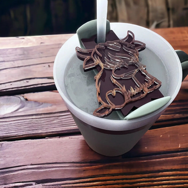 Highland Cow Stanley Tumbler  Lid Topper
