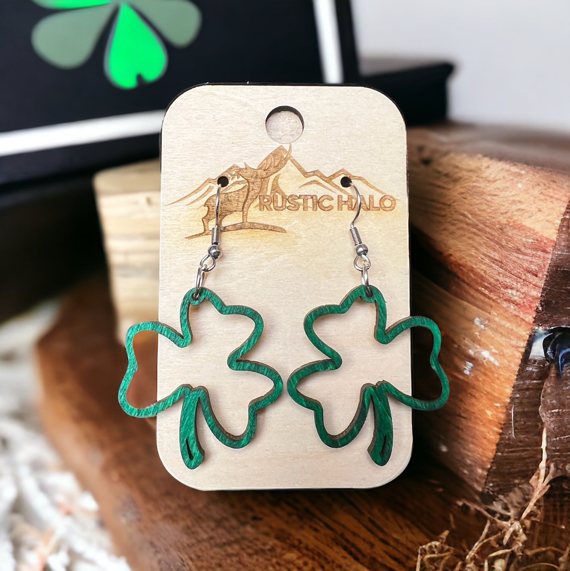 Shamrock Dangle Earrings