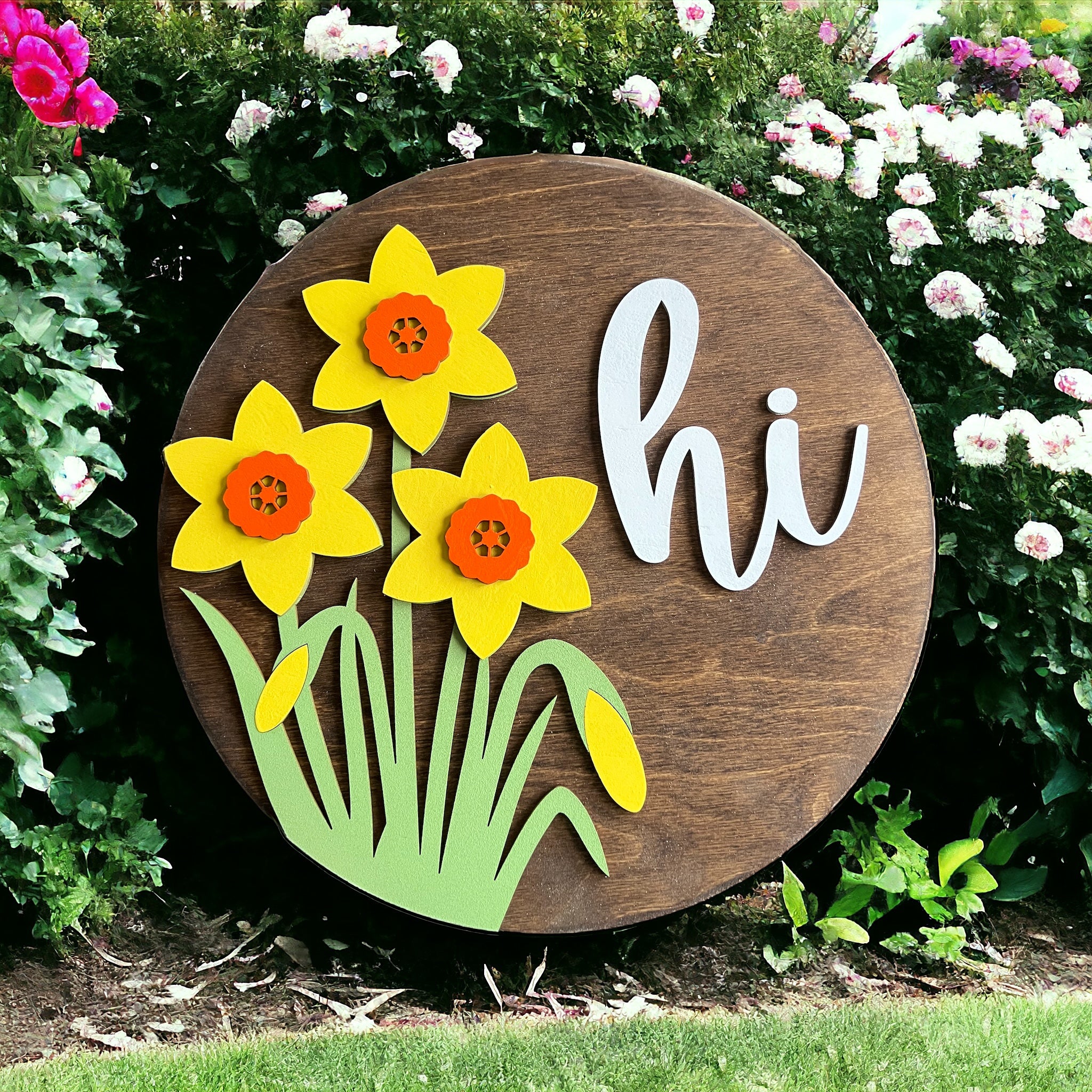 Daffodil HI Round Sign