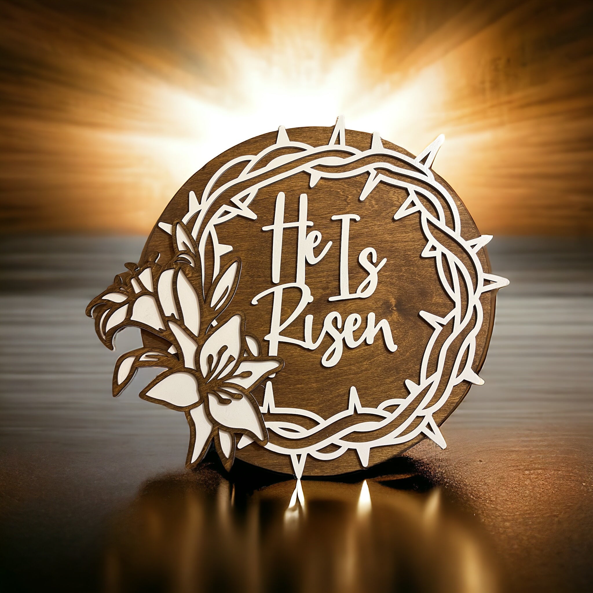 He is Risen Novelty Sign