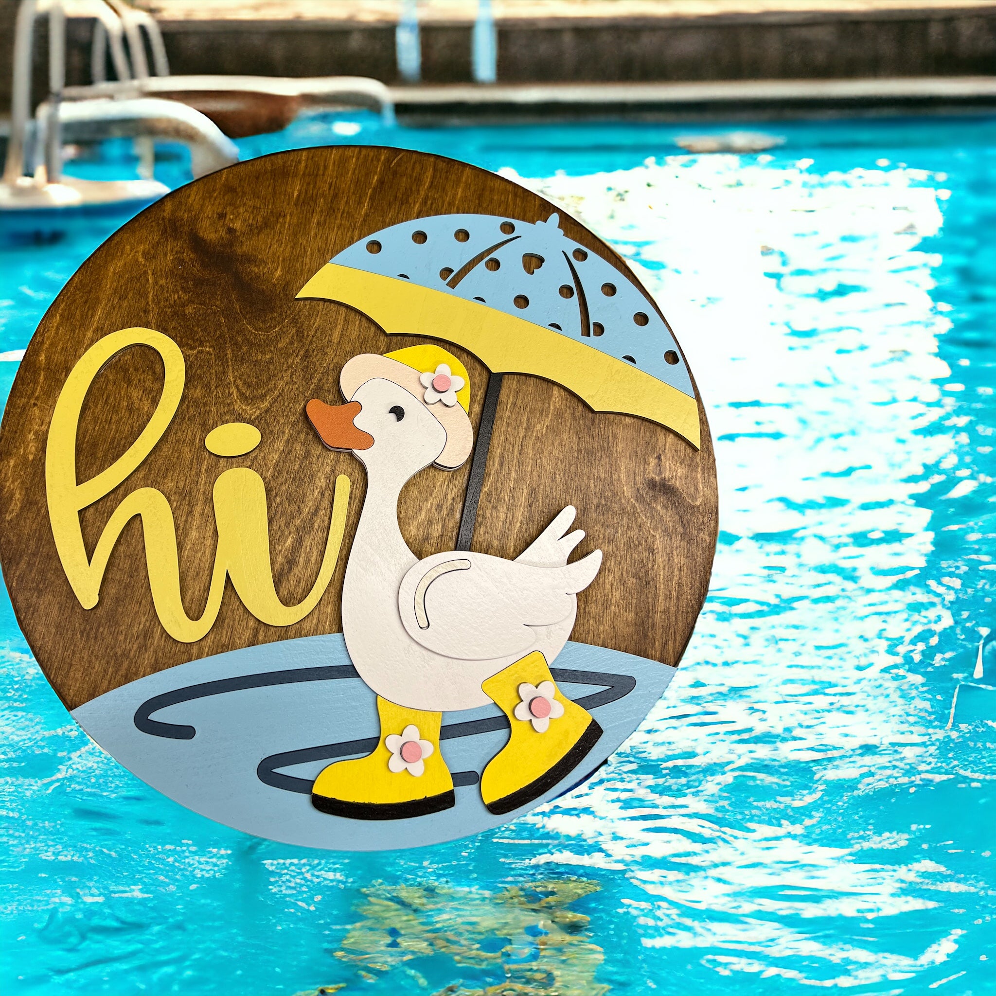 Duck Hi Welcome Sign