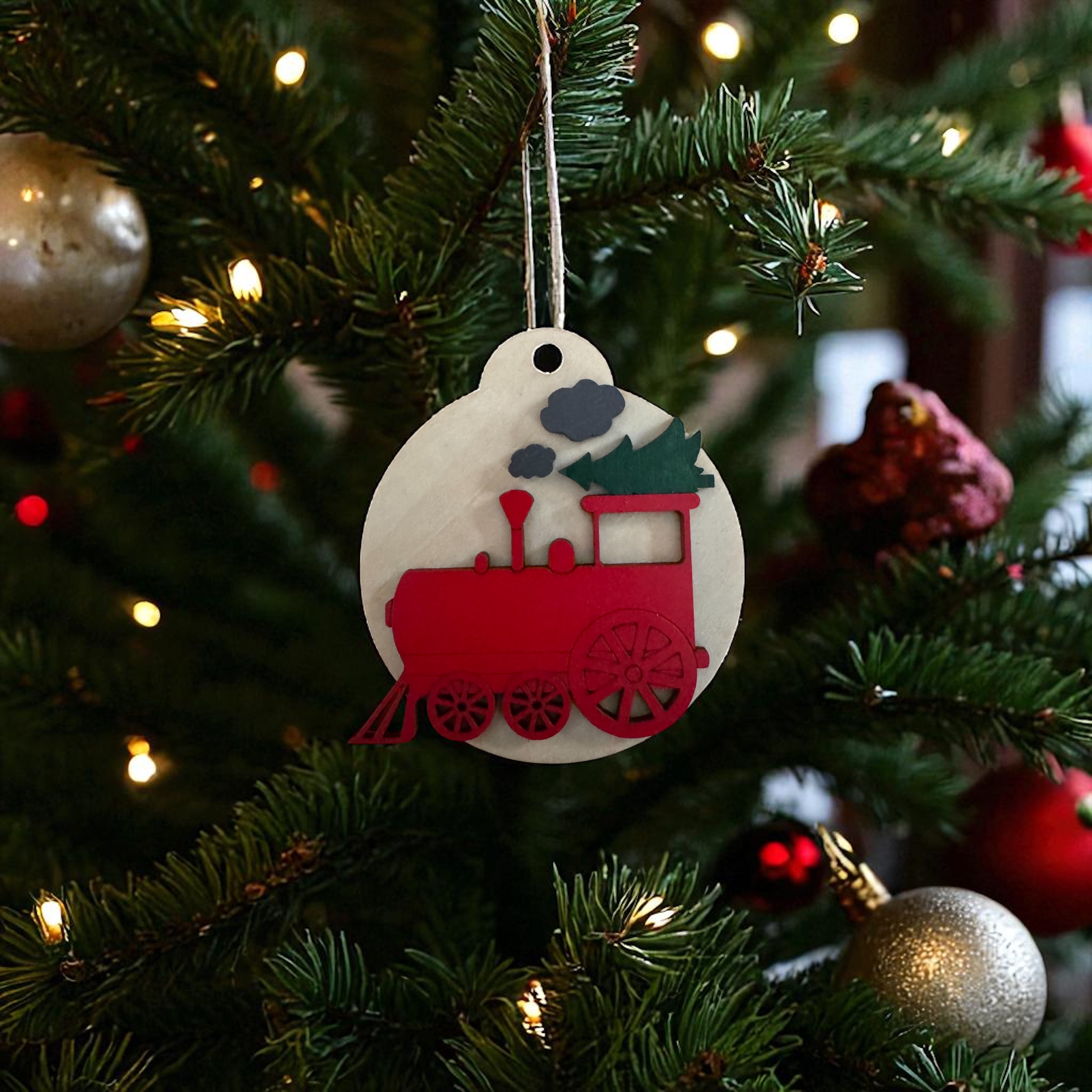 Train Christmas Ornament