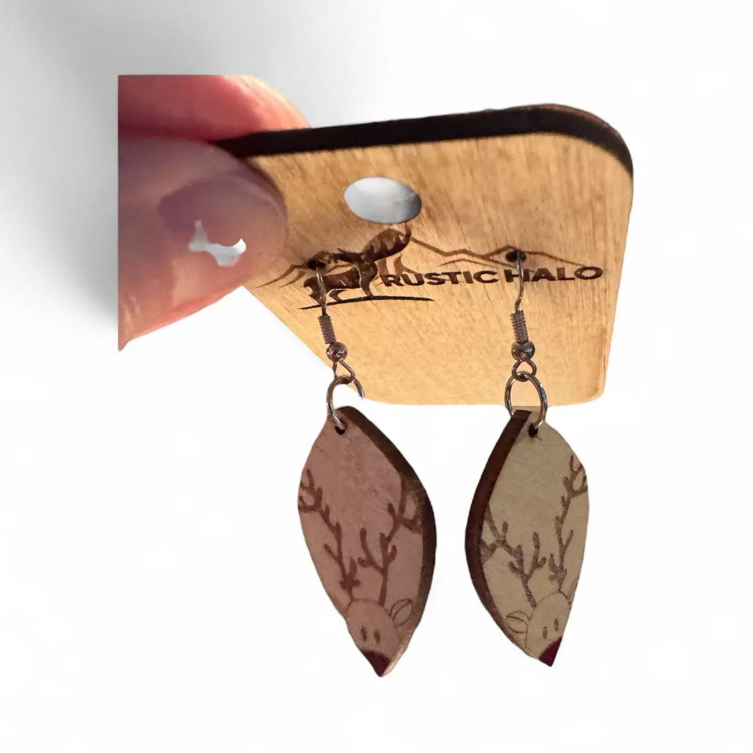 Rudolph Earrings Dangle Earrings - Rustic Halo