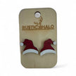 Santa Hat Stud Earrings - Rustic Halo
