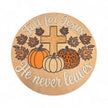 Fall for Jesus Door Hanger Rustic Halo