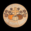 Fall for Jesus Door Hanger Rustic Halo