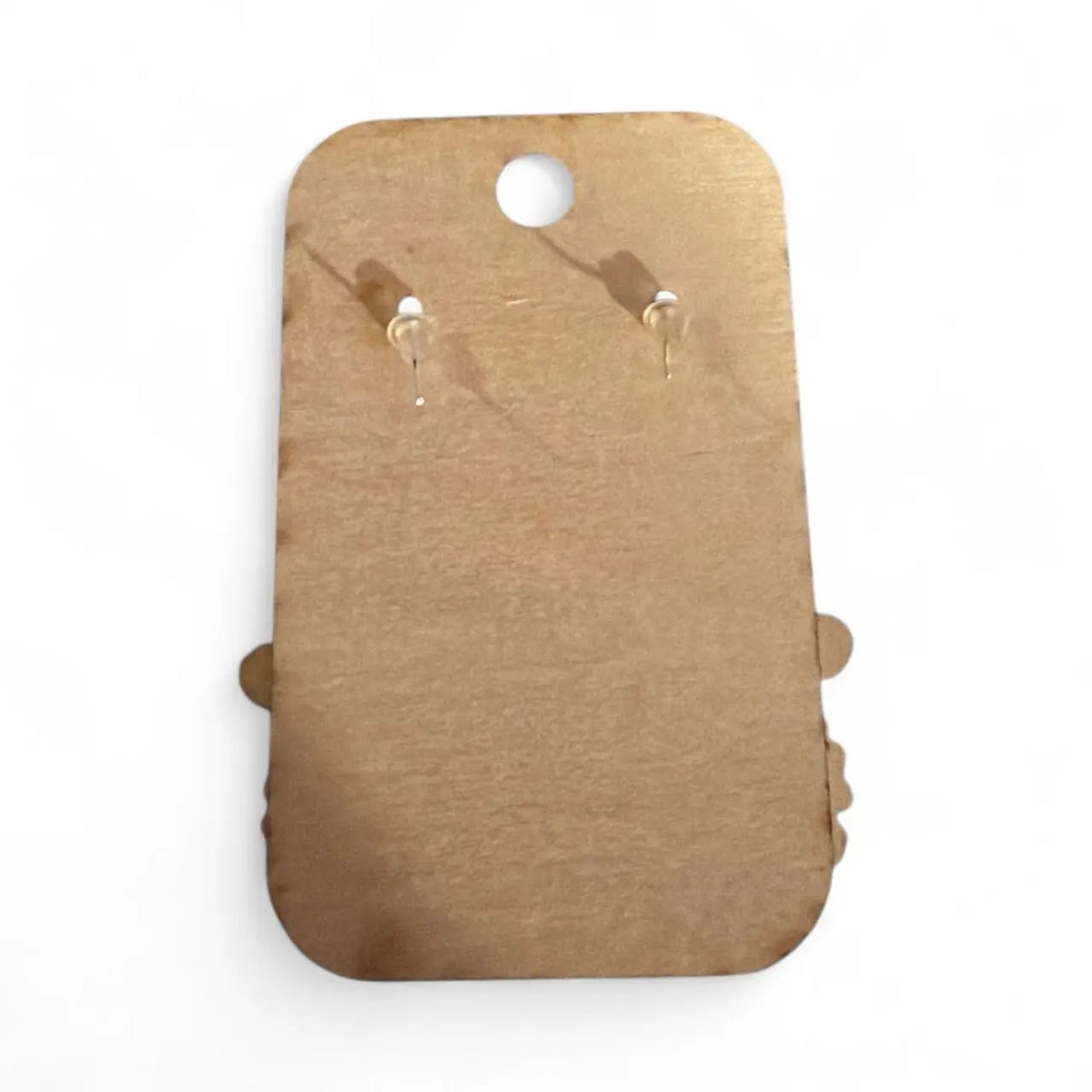 Santa Claus Dangle Earrings Rustic Halo