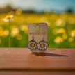 Daisy Simple Earrings Rustic Halo