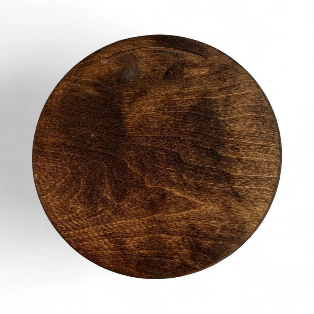 American Flag Round Wood Sign 14in - Rustic Halo