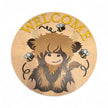Baby Highland with Bees Rustic Halo