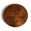 Buffalo Trace Round Sign Rustic Halo