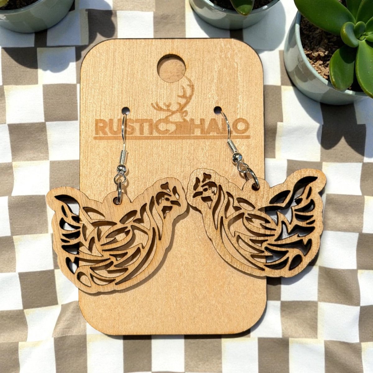Chicken Rustic Earring