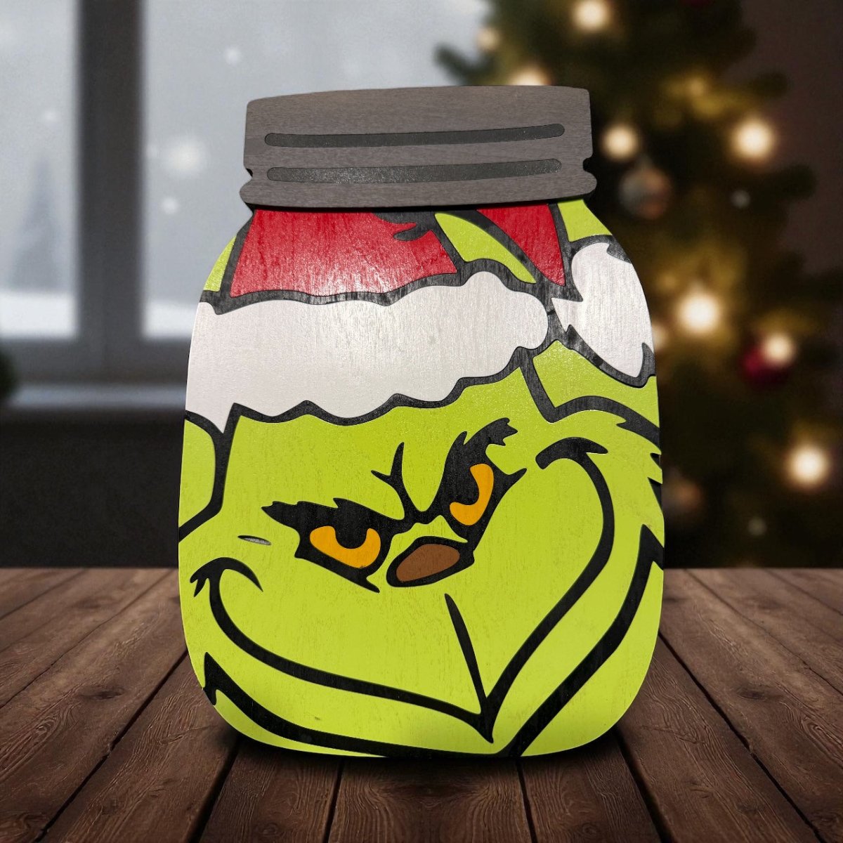 Green Monster Mason Jar Sign