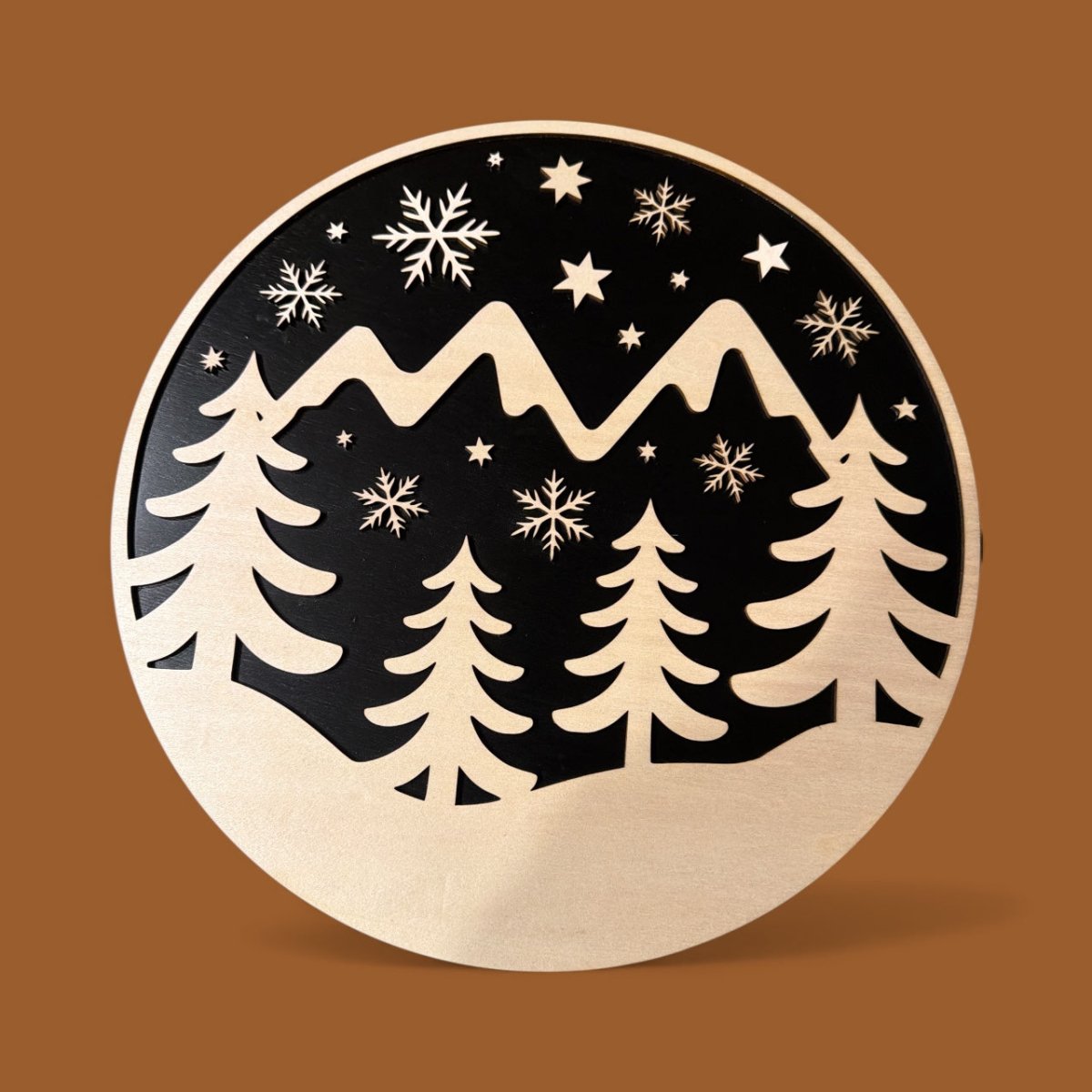 Winter Scene Novelty Sign