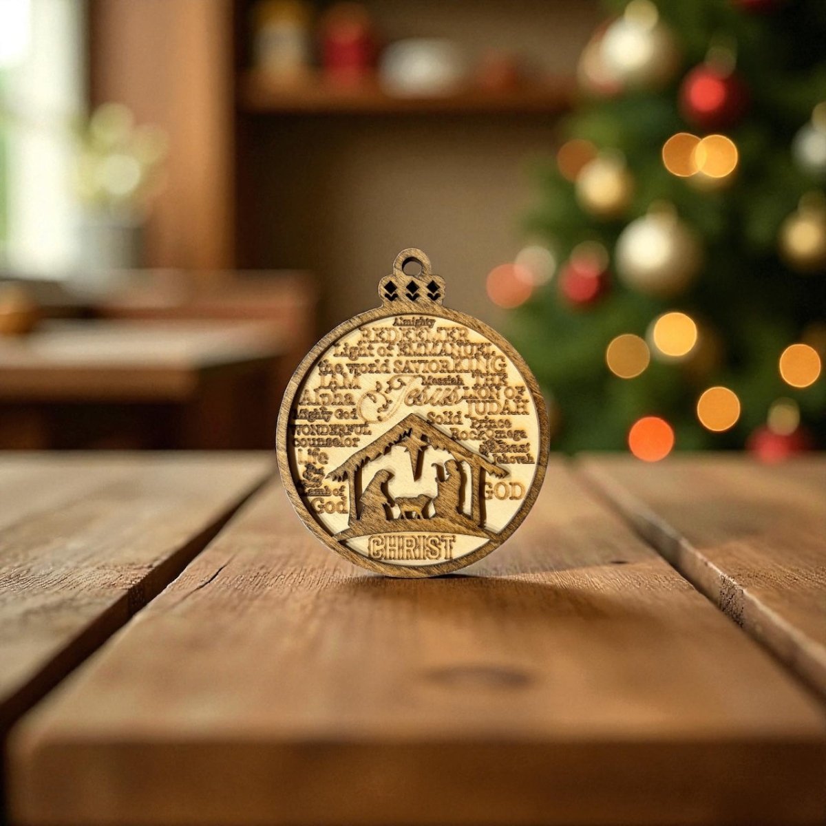 Names of Jesus Christmas Ornament