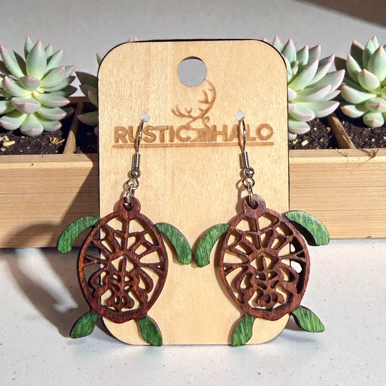 Turtle Dangle Earrings