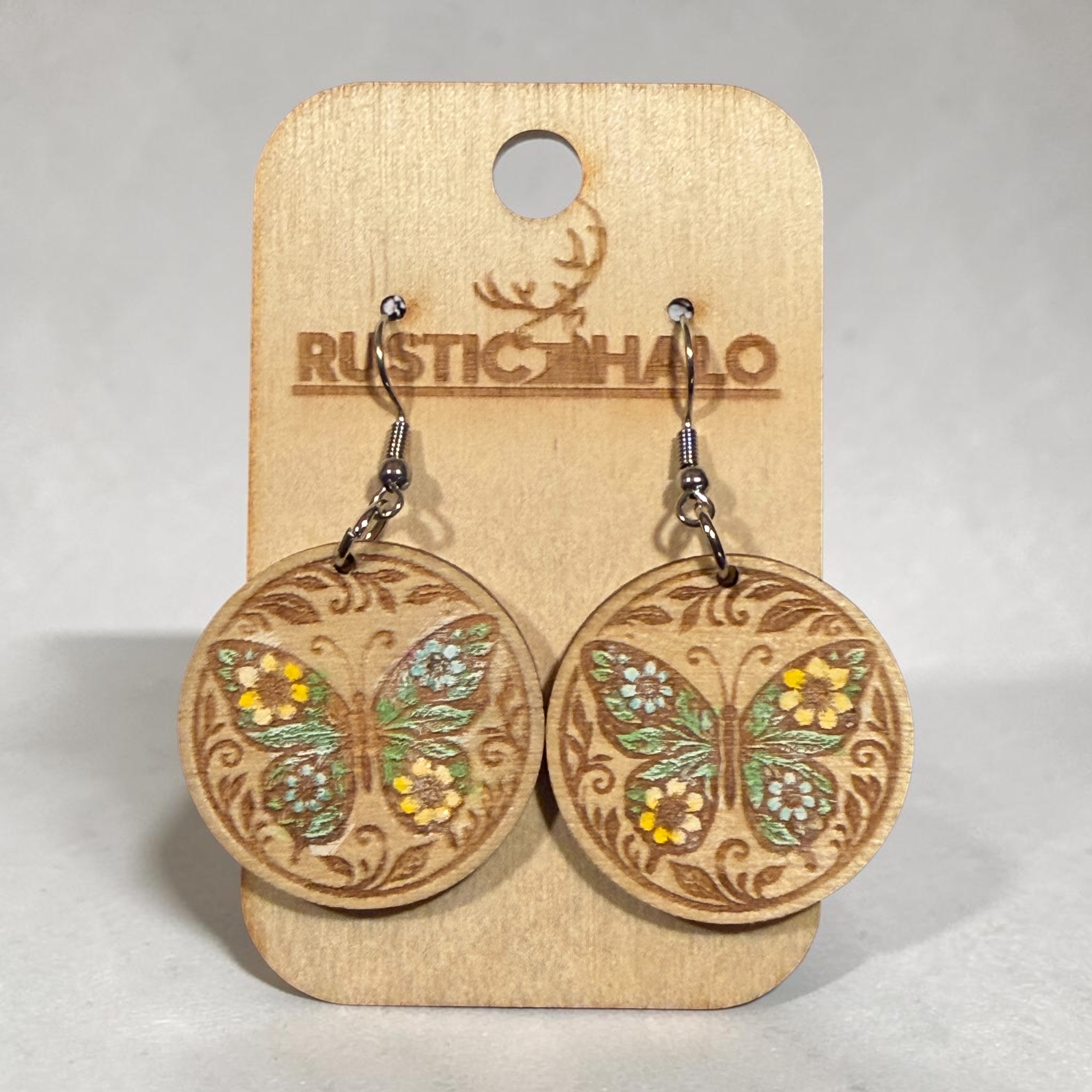 Butterfly Garden BLU/YEL Dangle