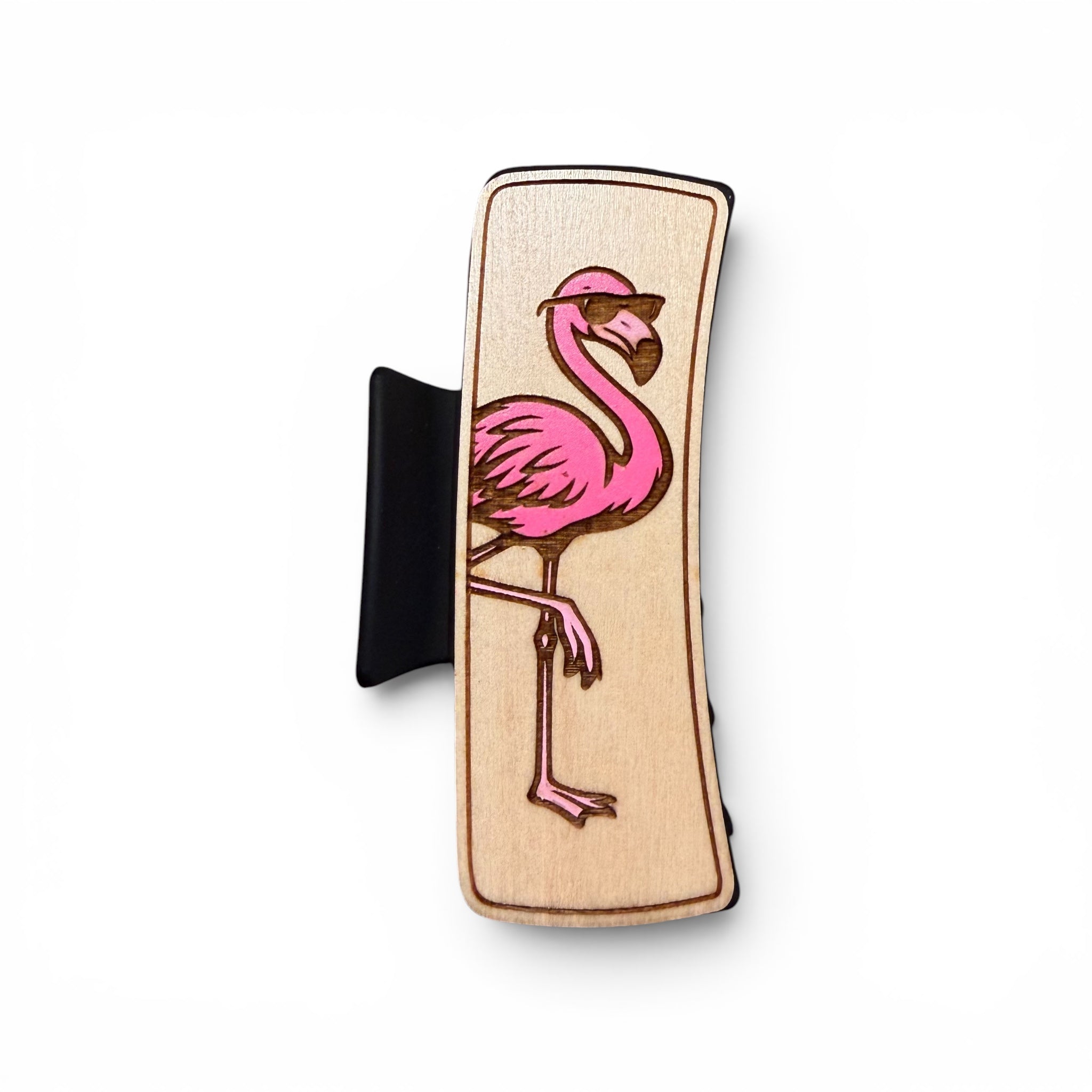 Flamingo Vibes Hair Claws 4"