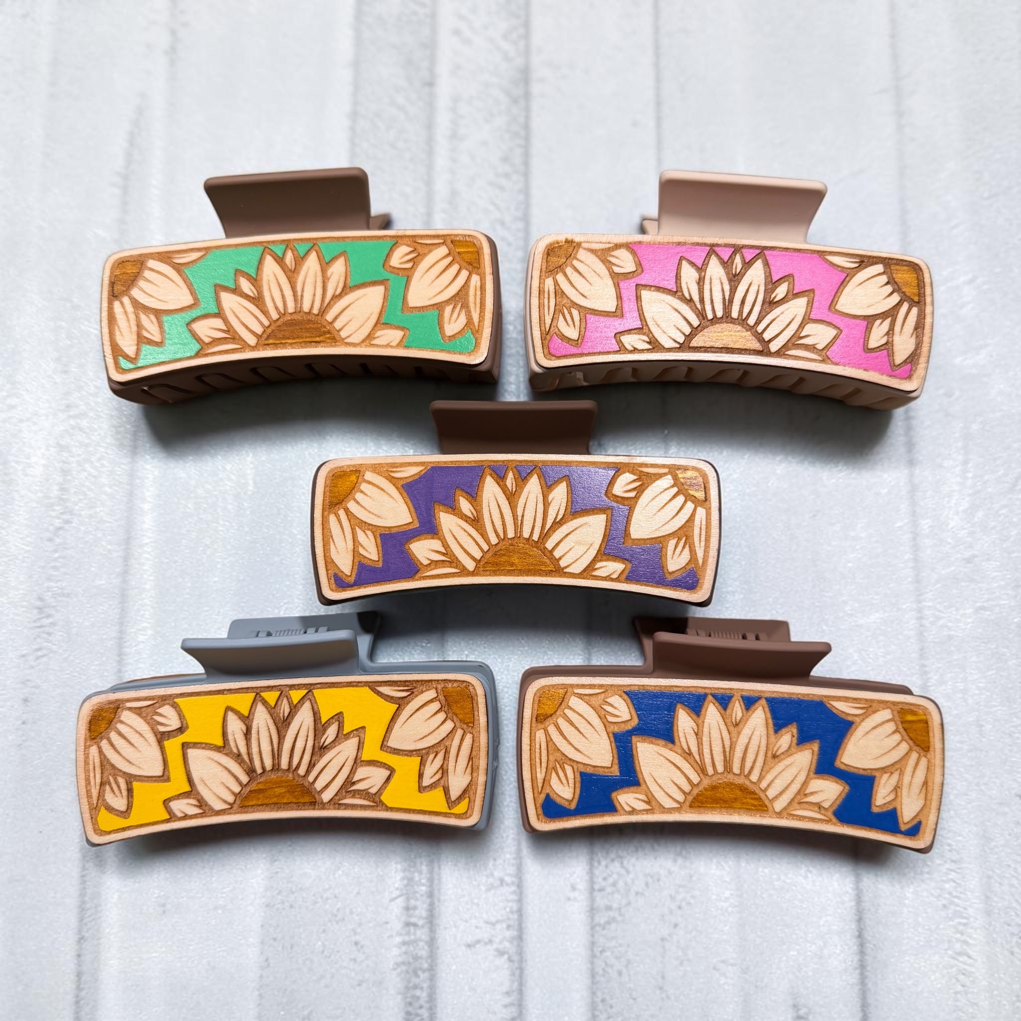 Sunflower Trio Hair Claw