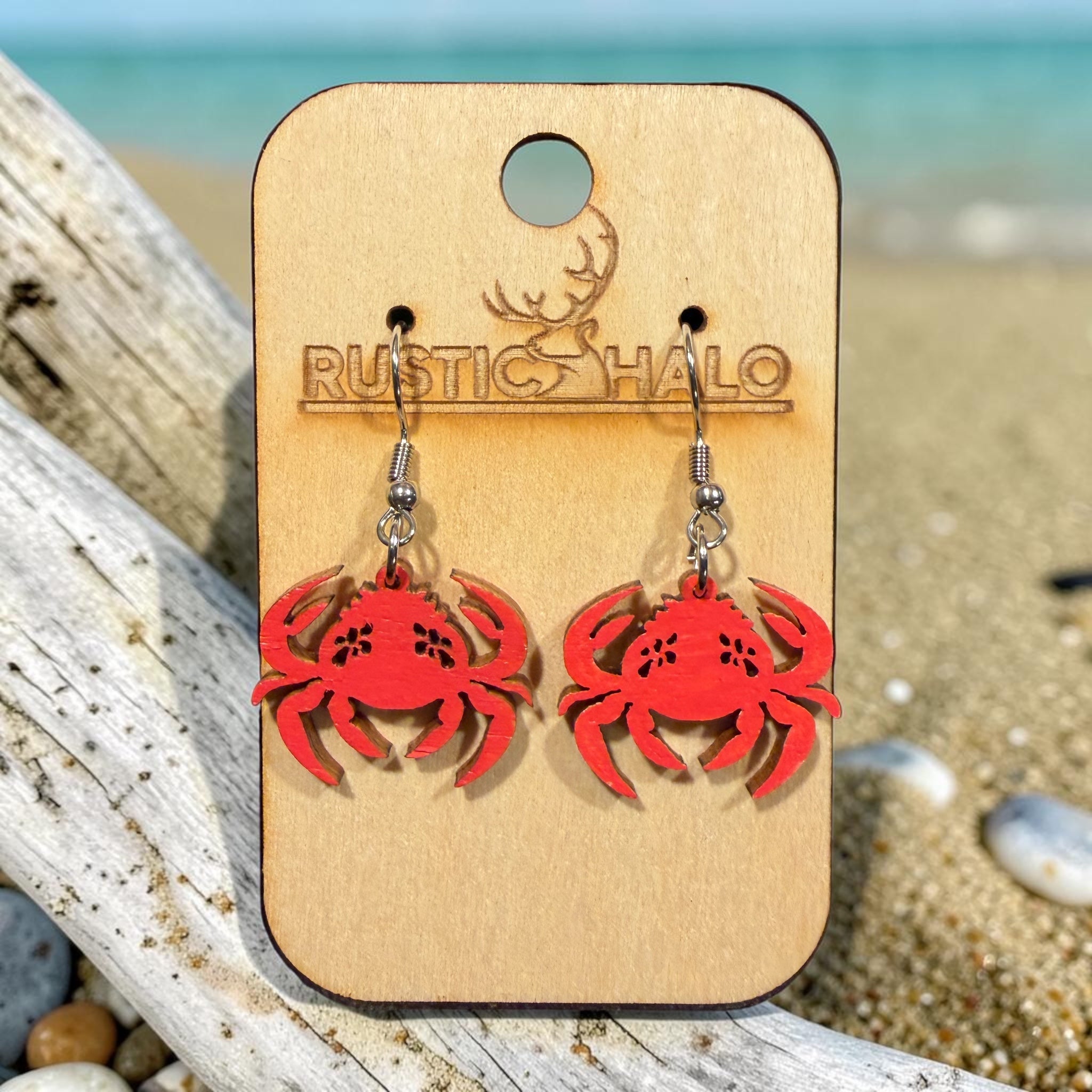 Carolina Crab Dangle Earrings
