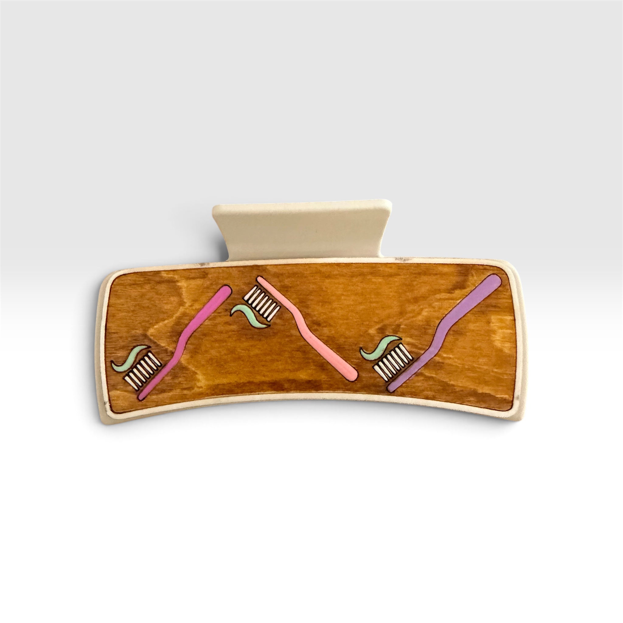 Brush. Floss. Repeat. Dental Hygienist Hair Claw
