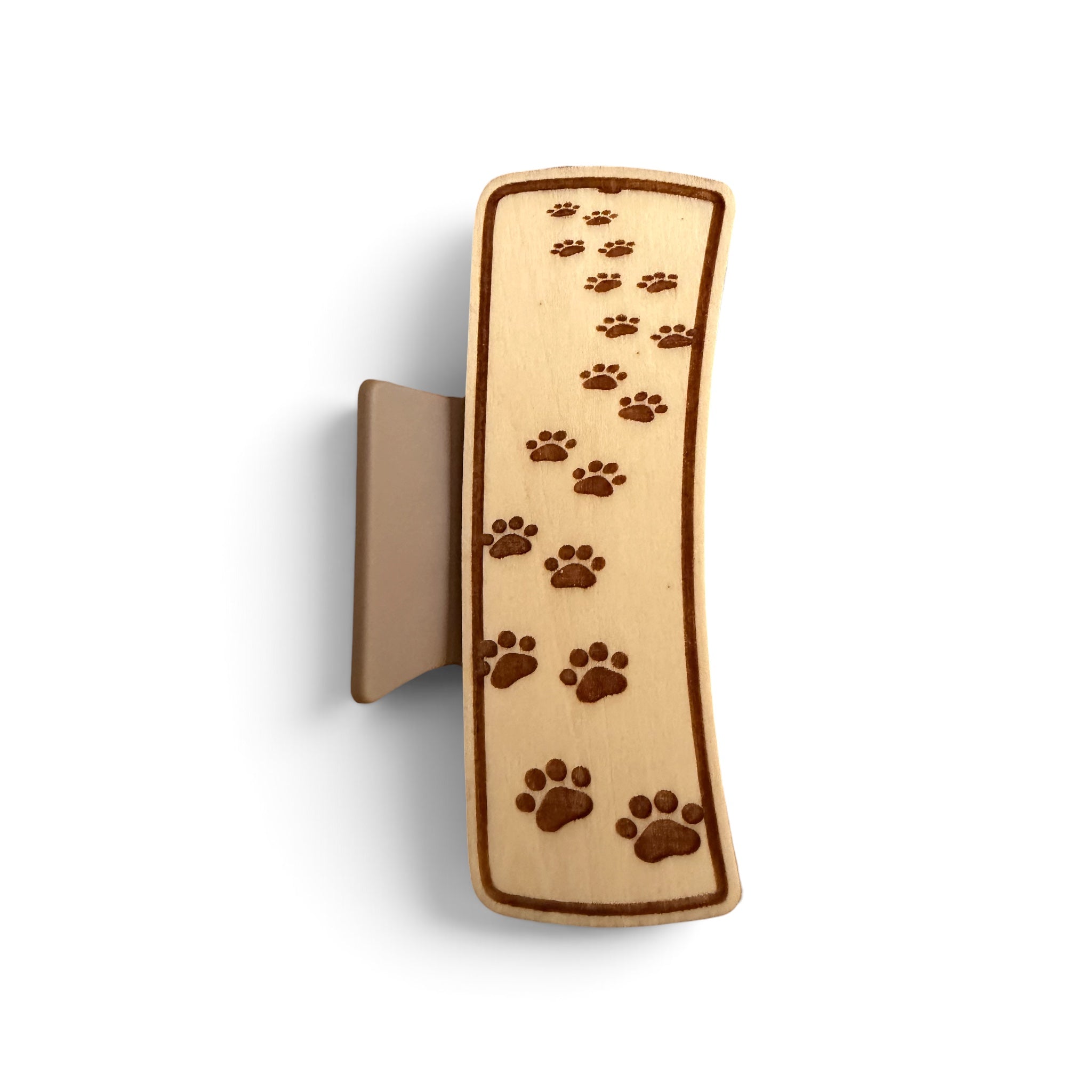 Paw Prints in the Sand Hair Claw