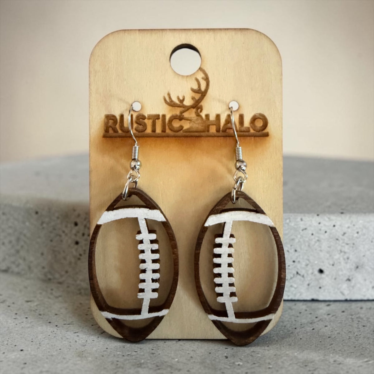 Game Day Football Dangle Earrings