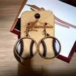Baseball Earrings - Rustic Halo