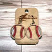 Baseball Earrings - Rustic Halo