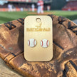 Baseball Stud Earrings - Rustic Halo