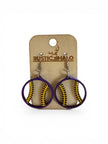 Baseball/Softball Earrings - Rustic Halo