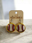 Baseball/Softball Earrings - Rustic Halo