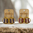 Baseball/Softball Earrings - Rustic Halo