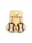 Baseball/Softball Earrings - Rustic Halo