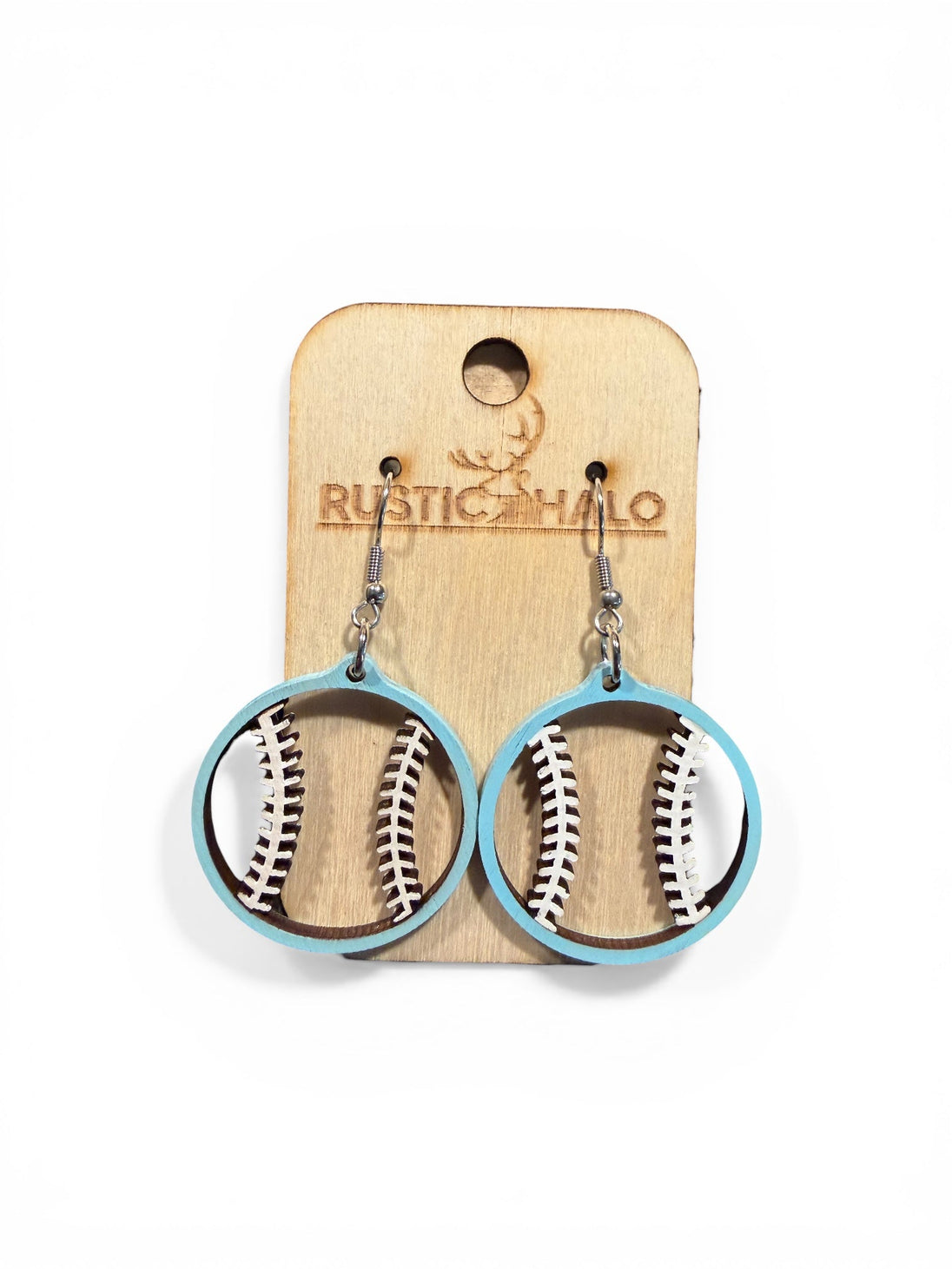 Baseball/Softball Earrings - Rustic Halo