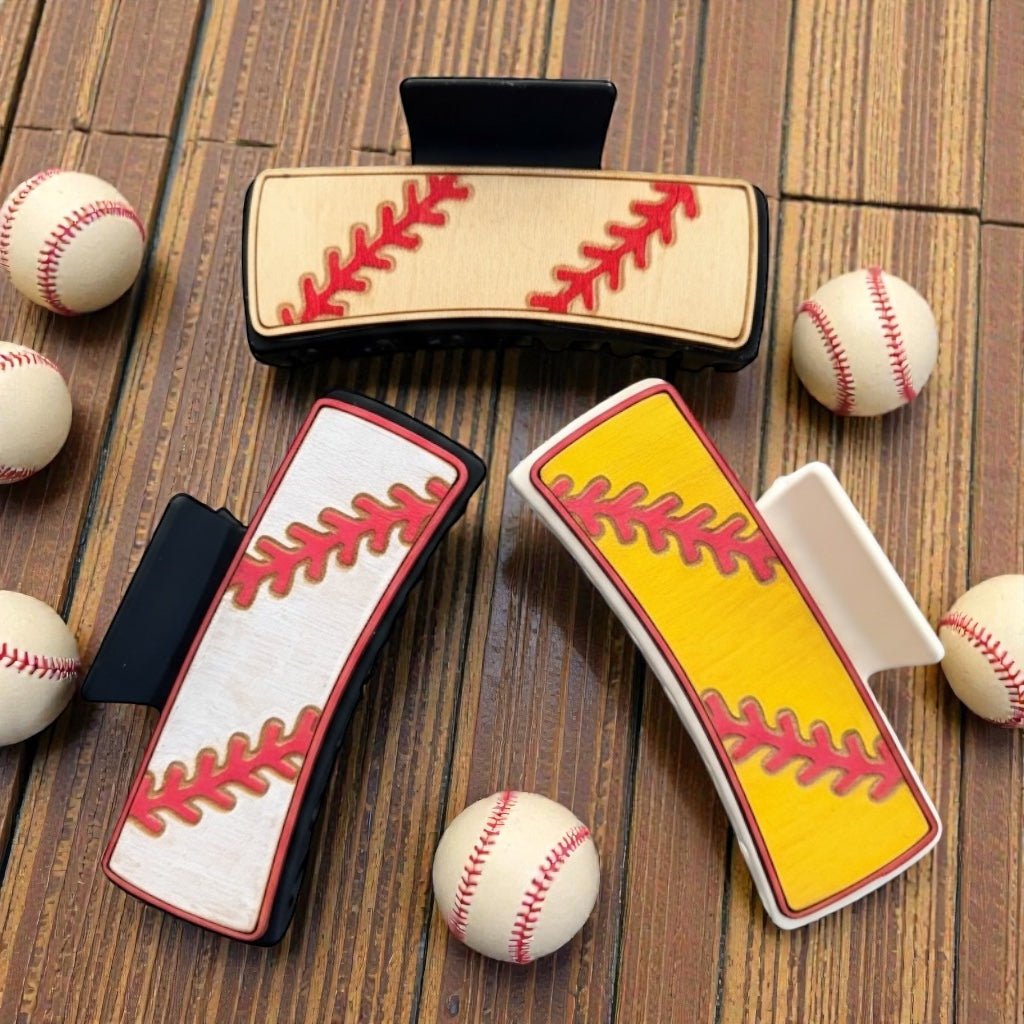 Baseball/Softball Hair Claw - Rustic Halo