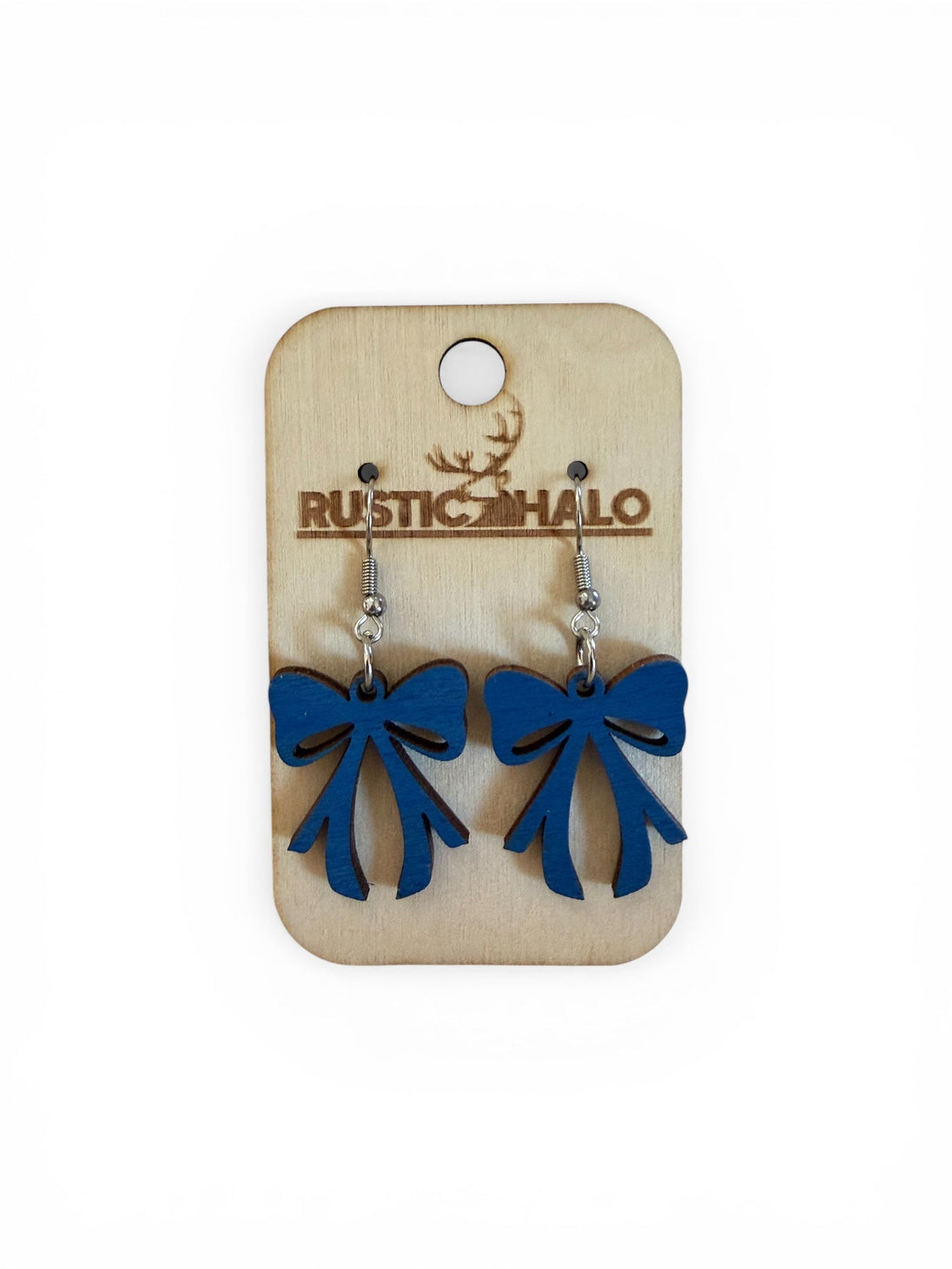 Bow Dangle Earrings - Rustic Halo